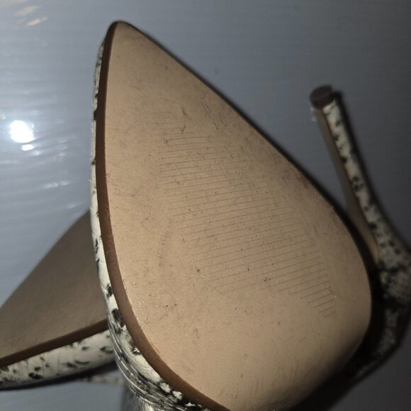 Steve Madden Waarner Women's Snakeskin Ultra High Stiletto Heel Mules Size 8.5 - Picture 12 of 13